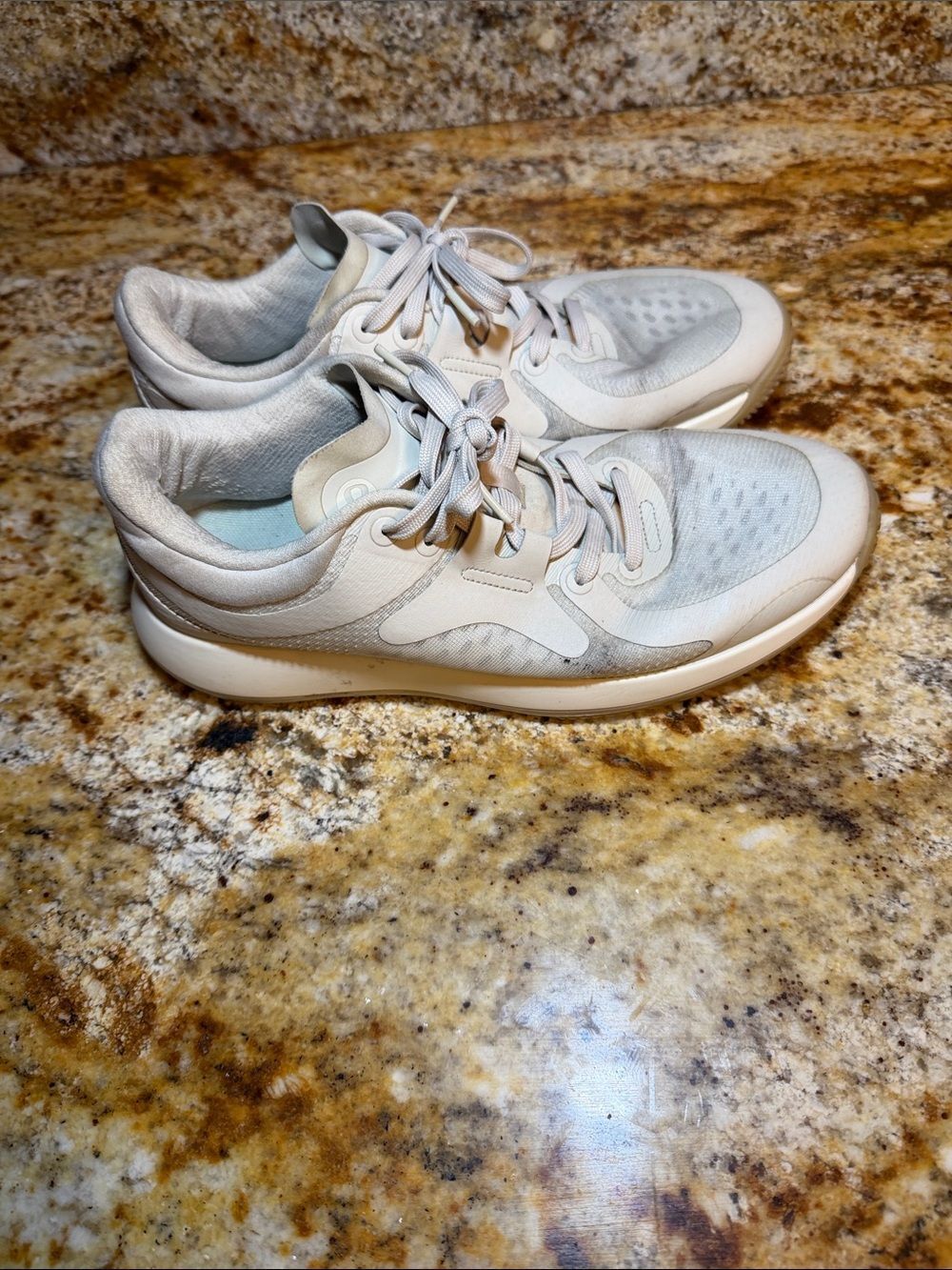 lululemon athletica Neutral Light Gray and Cream Women's Sneakers